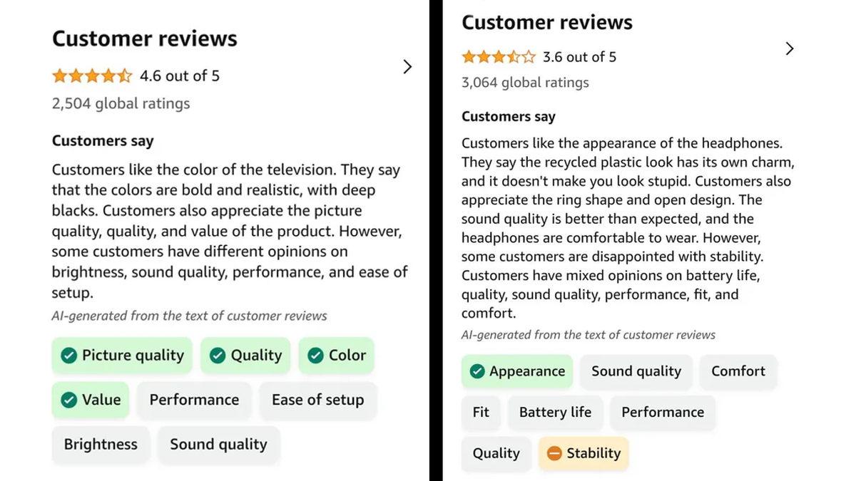 Amazon, Binlerce Müşteri Yorumunu Tek Bir Paragrafta Özetleyen Yapay Zekâ Özelliğini Tanıttı