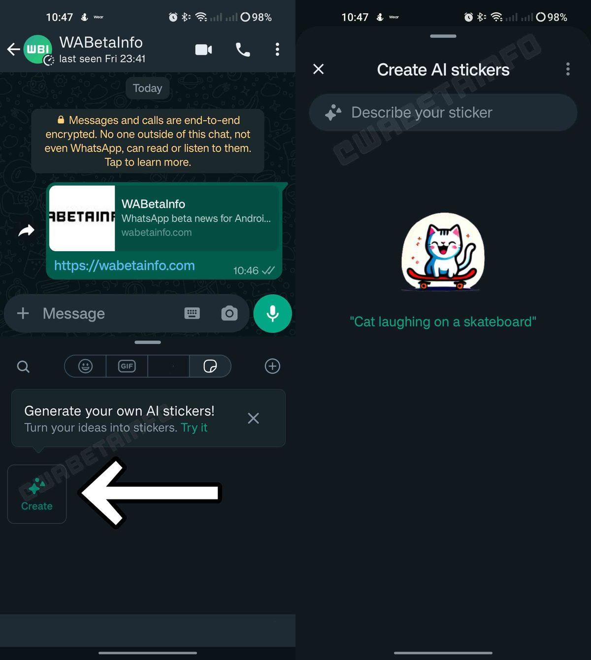 WhatsApp’a Yapay Zekâ Destekli Çıkartma Oluşturucu Geliyor: DALL-E Gibi Çalışacak!