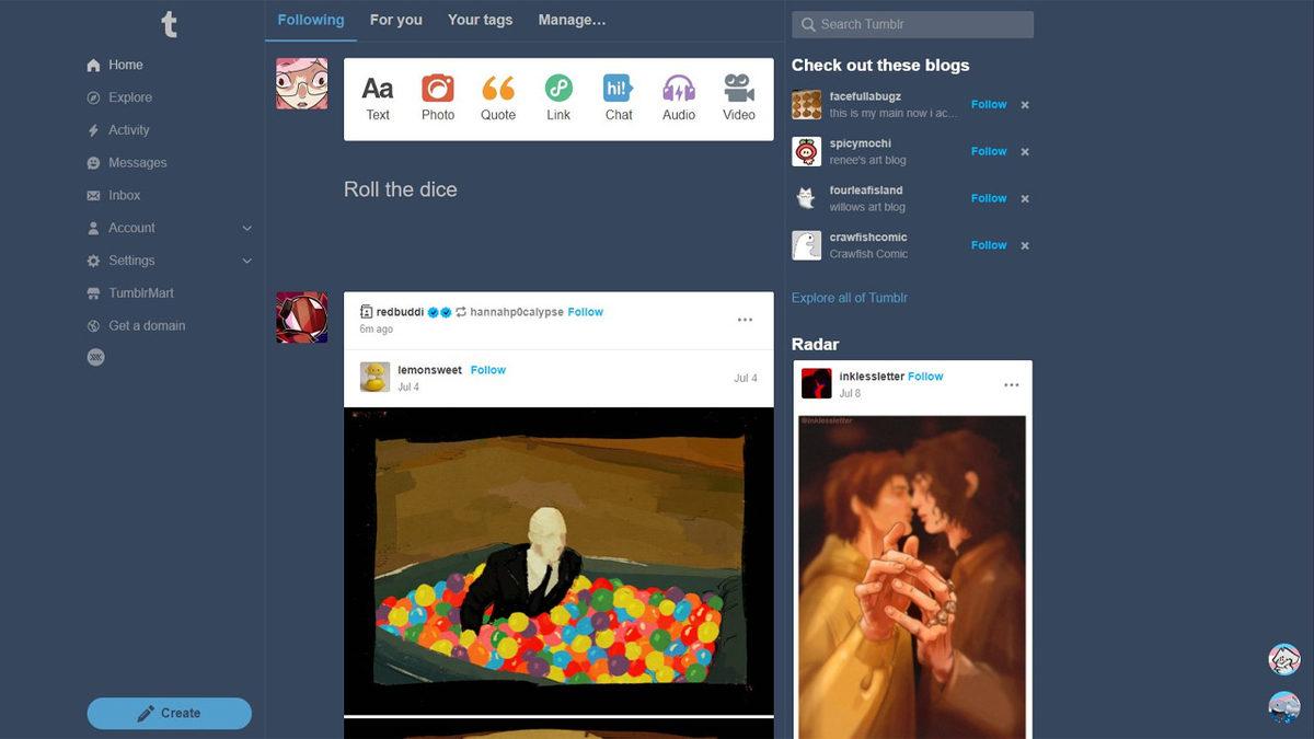 Tumblr Tasarımı Baştan Aşağı Değişti (Artık Çakma Twitter Gibi Görünüyor)