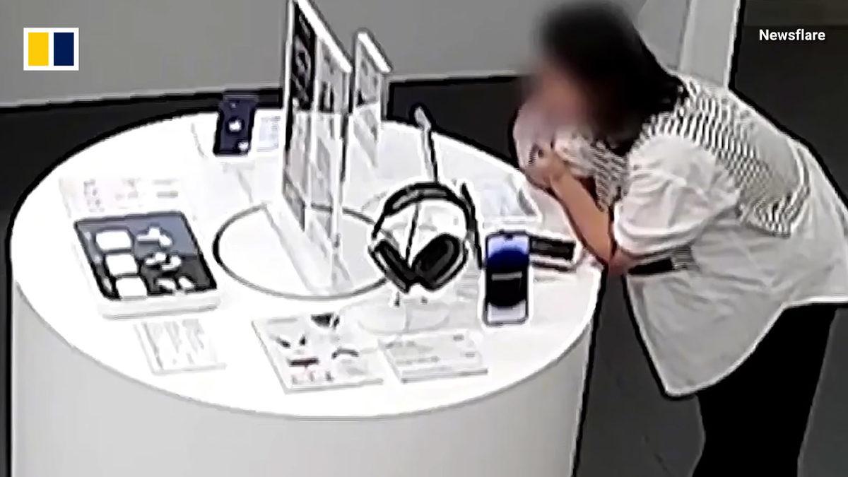 iPhone 14 Plus Çalmak İçin Kablo Kemiren Hırsız, Güvenlik Kamerasına Yakalandı [Video]