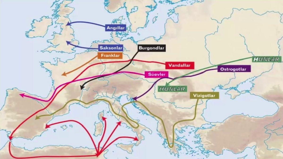 Avrupa’nın Tüm Sosyal Yapısını Değiştirerek Tarihi Şekillendiren Kitlesel Hareket: Kavimler Göçü
