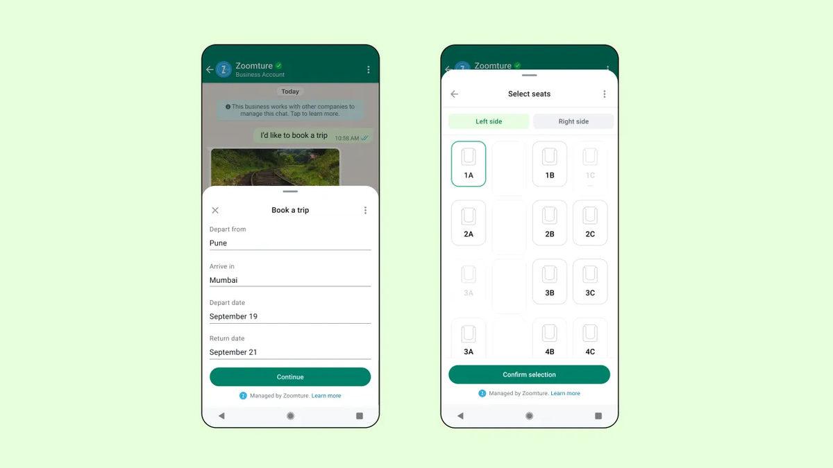 WhatsApp, Adeta Alışveriş Uygulamasına Dönecek: Bineceğiniz Otobüsün Koltuğunu Bile WhatsApp’tan Seçebileceksiniz