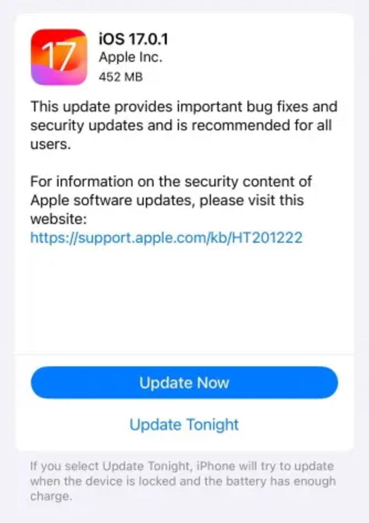 Apple, iOS 17’nin İlk Güncellemesini Yayınladı (İkincisi de Yolda)
