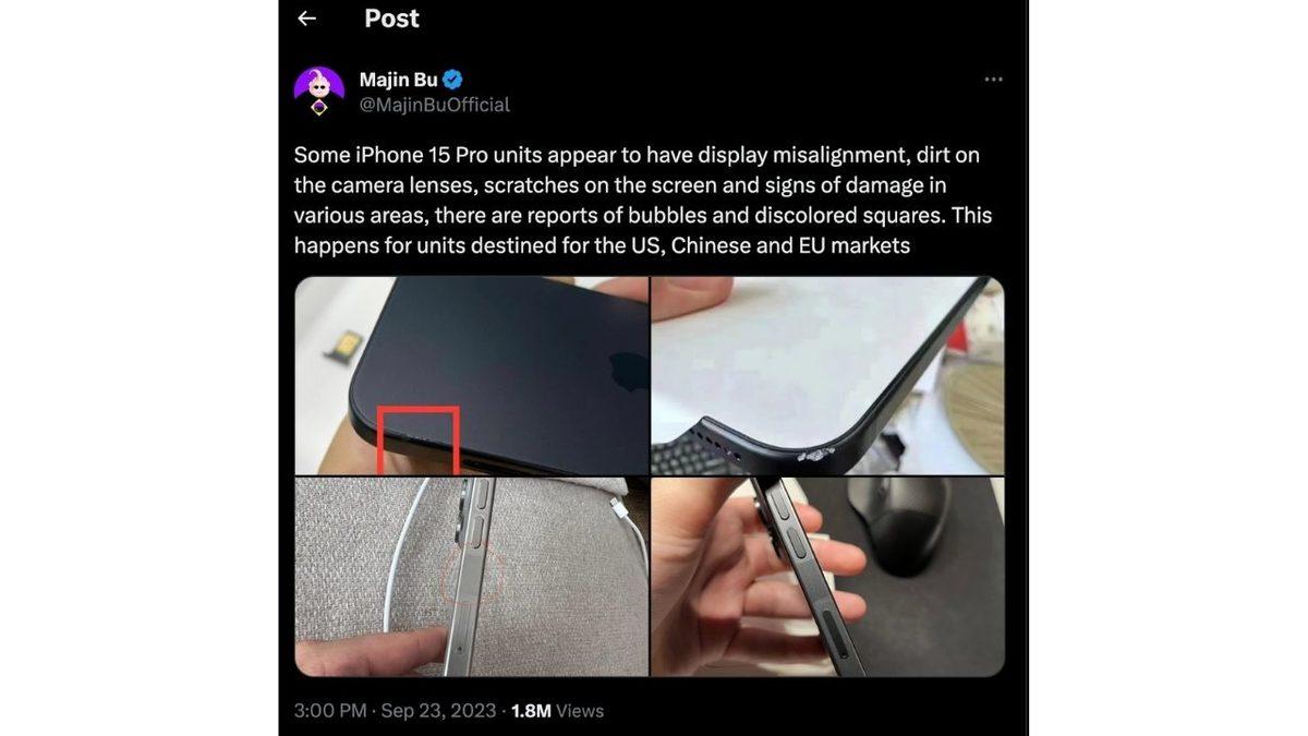 Bazı iPhone 15 Pro’lar, Kutularından Hasarlı Bir Şekilde Çıkıyor! (Buna mı Para Vereceğiz?)