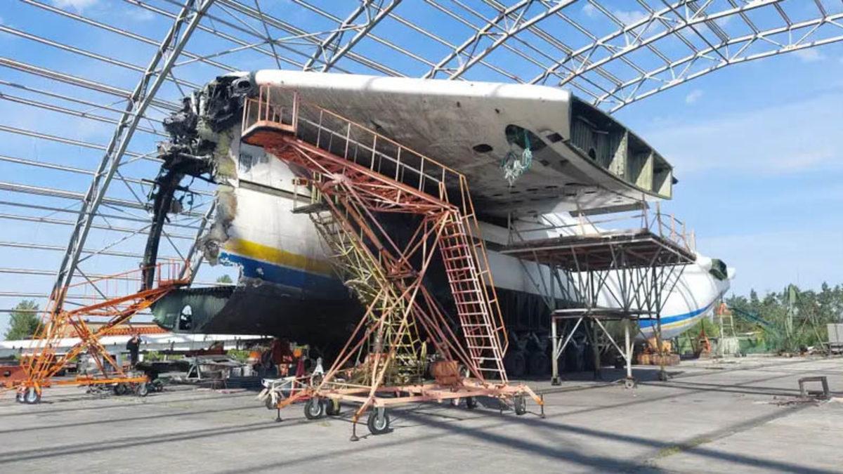 Rusya-Ukrayna Savaşında Harabeye Dönen Dünyanın En Büyük Uçağının Son Hali Paylaşıldı