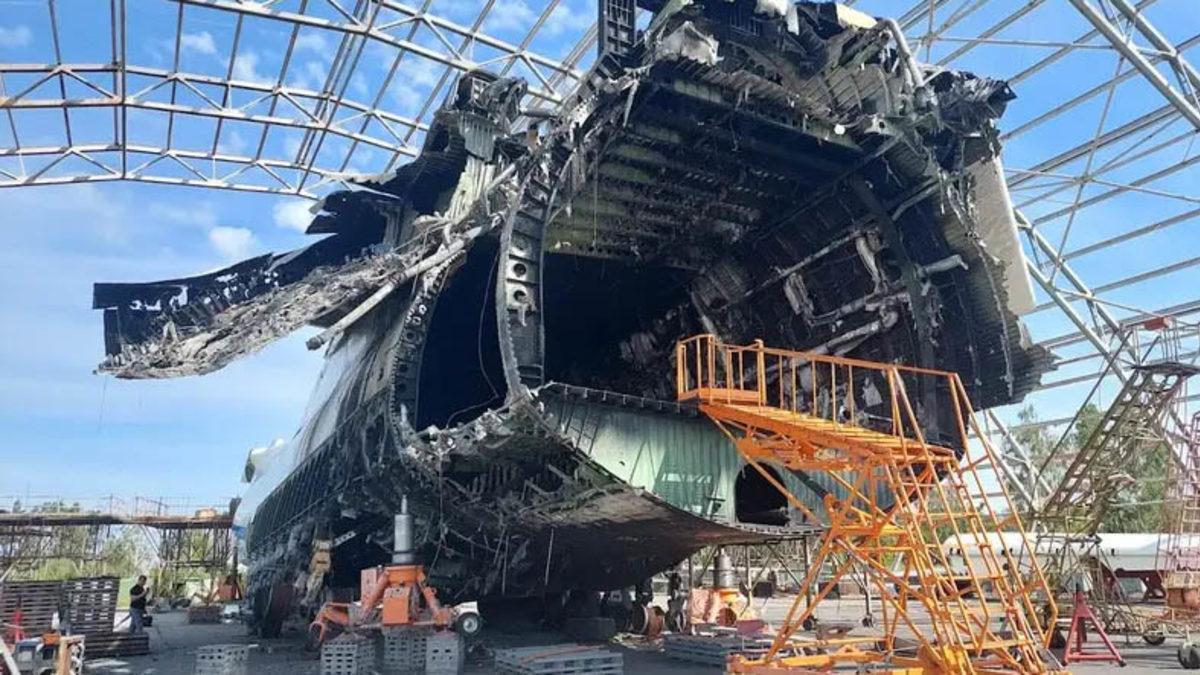 Rusya-Ukrayna Savaşında Harabeye Dönen Dünyanın En Büyük Uçağının Son Hali Paylaşıldı