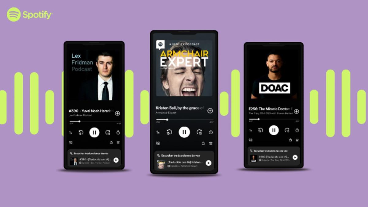 Spotify, Podcast’leri Yapay Zekâyla Farklı Dillere Çevirecek Özelliğini Duyurdu: Sunucunun Sesi Aynı Kalacak!