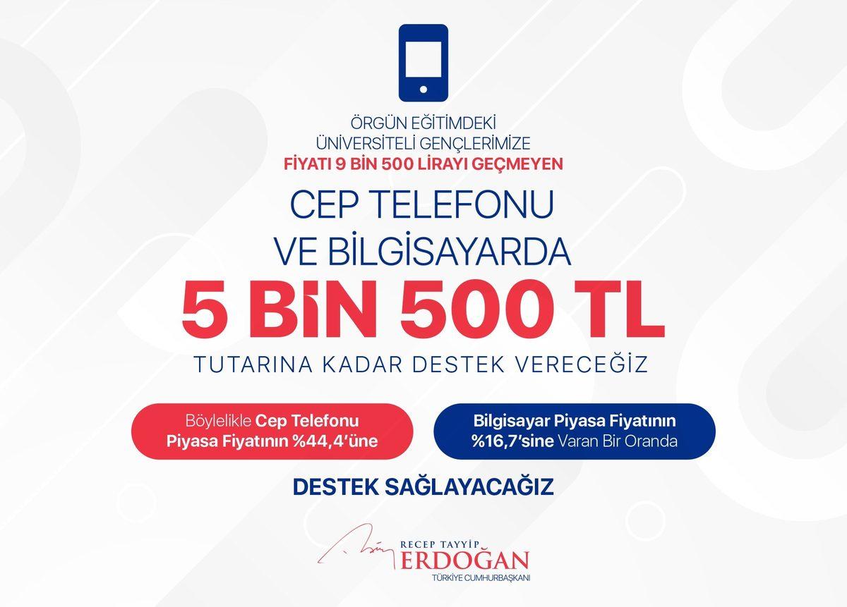 Cumhurbaşkanı Erdoğan, Öğrencilere Sağlanacak Vergisiz Telefon Uygulamasının Detaylarını Açıkladı