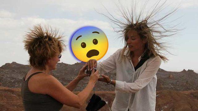 Dışarıdayken Saçlarınız Bir Anda Bu Şekilde Elektriklenirse Oradan Kaçmanızda Fayda Var! Peki Neden?