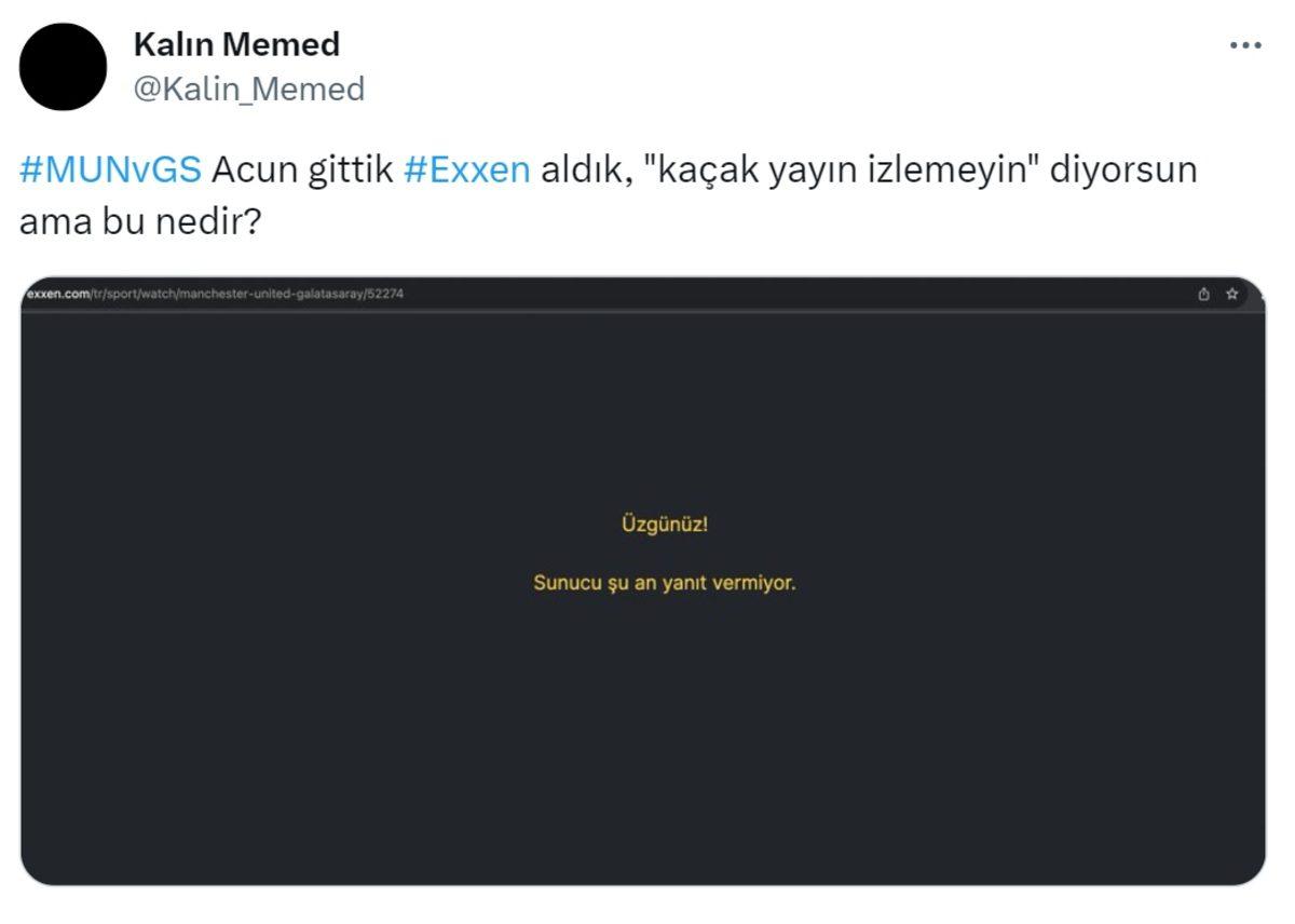 Exxen, Manchester United-Galatasaray Karşılaşması Öncesi Çöktü, Sosyal Medya Çıldırdı (Maç Ücretsiz Yayınlandı)