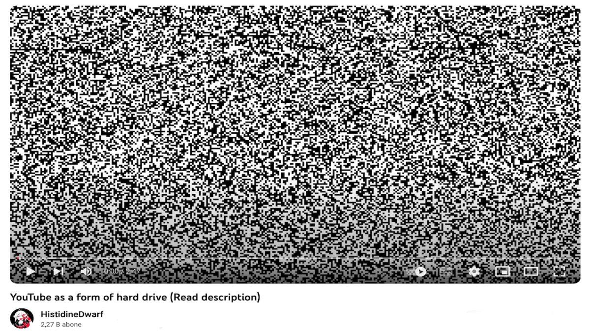 Bu Pikseller Aslında Ekran Karıncalanması Değil: YouTube’u Sınırsız Depolama Alanı Olarak Kullananların Beyin Yakan Bir Yöntemi!