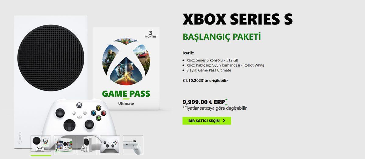 Xbox Series S Konsol ve Bedava Game Pass Üyeliğiyle Gelen 