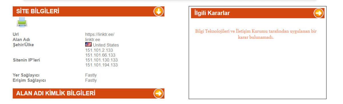 Toplu Bağlantı Platformu Linktree’nin Erişim Engeli Kaldırıldı