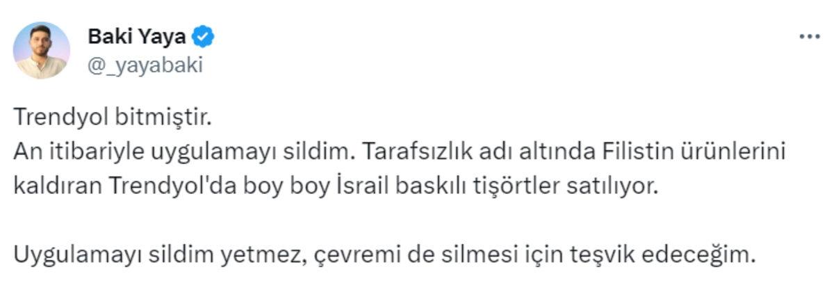 Filistin Temalı Ürünleri Kaldırdığı İçin Linç Yiyen Trendyol, Gazze’ye 10 Milyon Dolarlık Yardım Yapacak