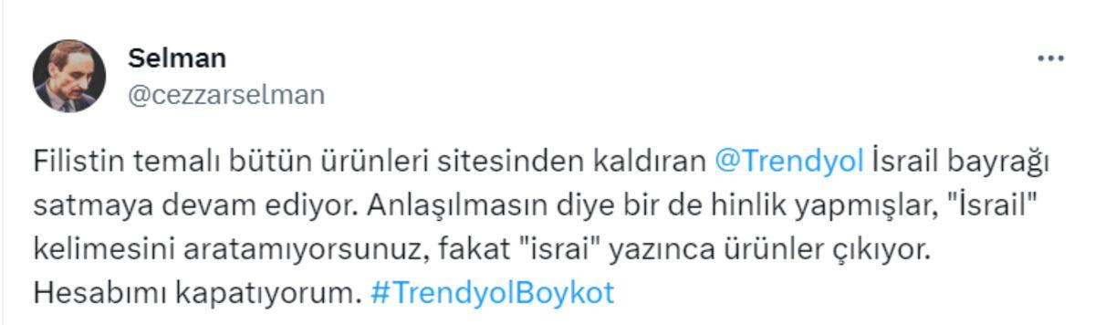 Filistin Temalı Ürünleri Kaldırdığı İçin Linç Yiyen Trendyol, Gazze’ye 10 Milyon Dolarlık Yardım Yapacak