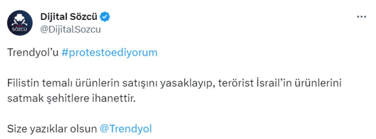 Filistin Temalı Ürünleri Kaldırdığı İçin Linç Yiyen Trendyol, Gazze’ye 10 Milyon Dolarlık Yardım Yapacak