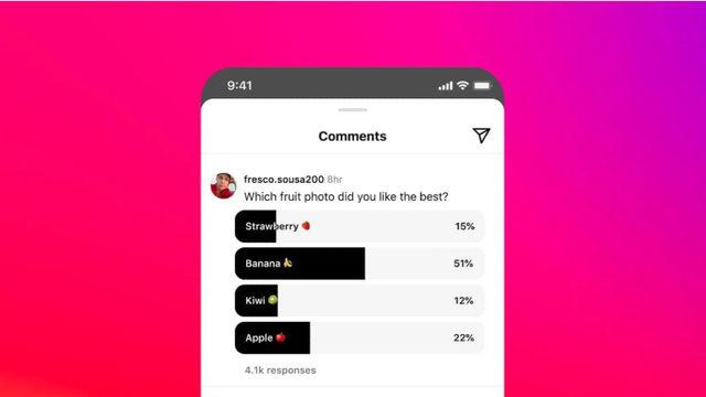 Instagram, Hikâye ve DM’lerden Sonra Yorumlara da Anket Getiriyor