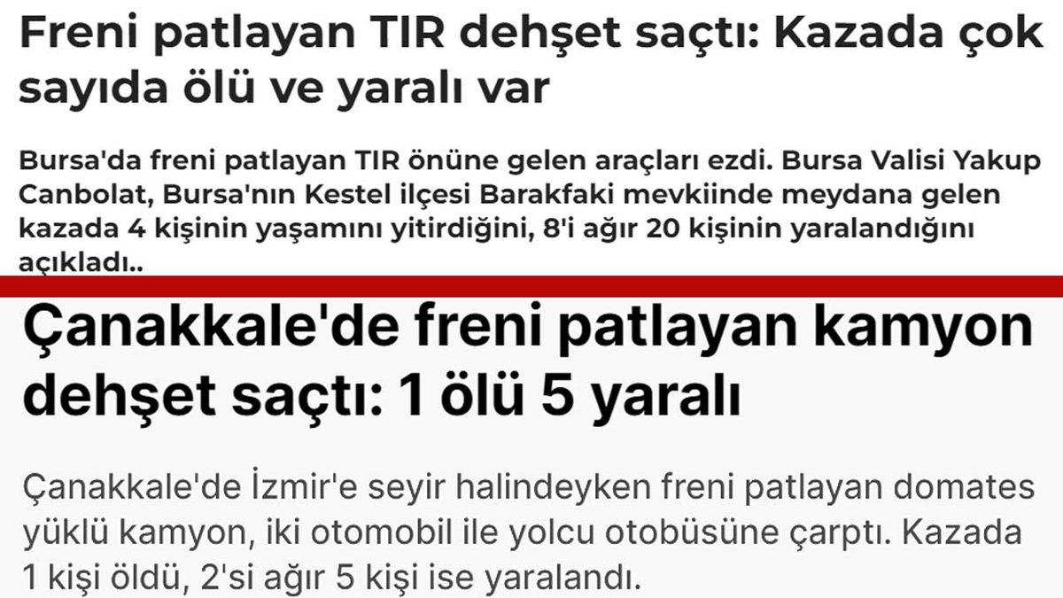 Haberlerdeki “Arabanın Freni Patladı.” İfadesi Aslında Hatalı! Lastik Gibi Patlaması Mümkün Olmayan Frenlere Ne Oluyor?