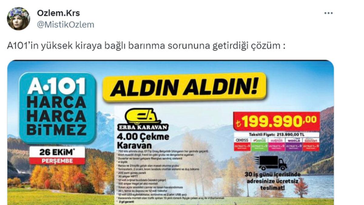 A101, Yeniden Karavan Satacak: Fiyatı Görünce, 