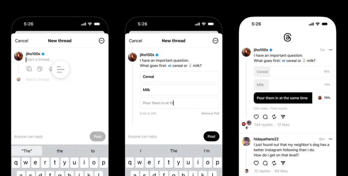 100 Milyon Kullanıcıya Yaklaşan Threads’e, GIF ve Anket Paylaşma Özelliği Geldi