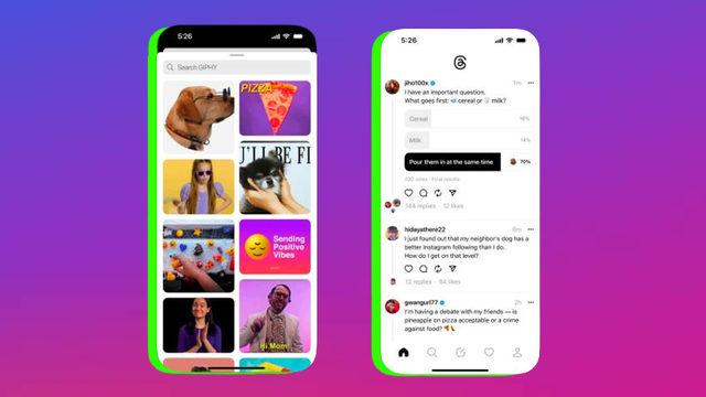100 Milyon Kullanıcıya Yaklaşan Threads’e, GIF ve Anket Paylaşma Özelliği Geldi