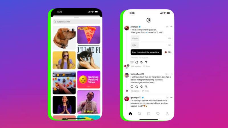 100 Milyon Kullanıcıya Yaklaşan Threads’e, GIF ve Anket Paylaşma Özelliği Geldi