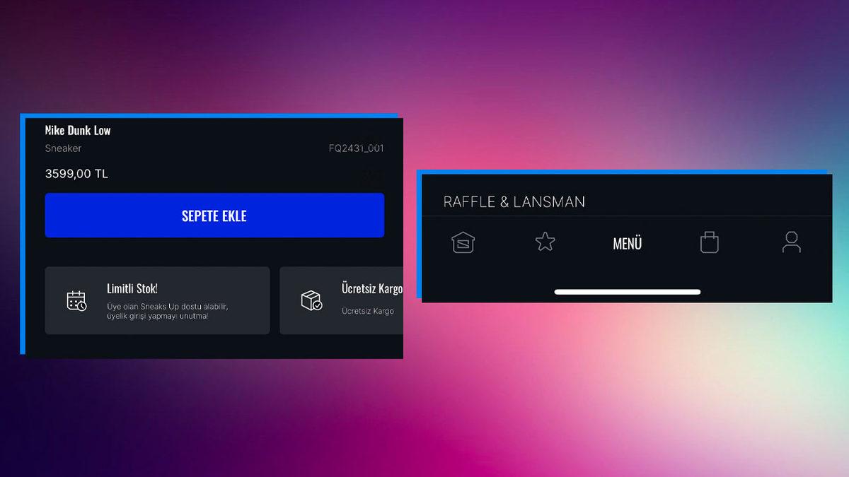 Özel Koleksiyonlara Özel Lansmanlarla Sahip Olabileceğiniz, Sneaker Çekilişleri ve Yenilikçi Sadakat Programıyla Sneaks Up Mobil Uygulaması Yayında!