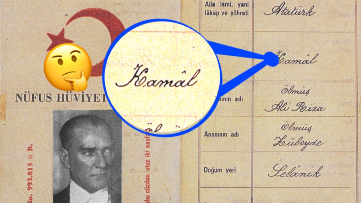 Atatürk’ün İsmi "Kemal" Olmasına Rağmen, Resmî Kayıtlarda Neden "Kamâl" Olarak Geçiyor?