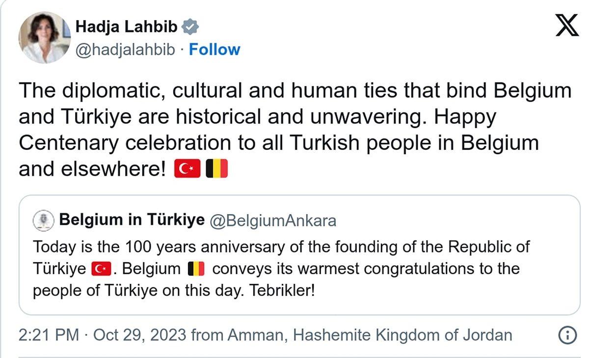 Cumhuriyetimizin 100. Yılı İçin Dünyadan Gelen Tebrikler ve Bayrağımızın Yansıtıldığı Yapılar