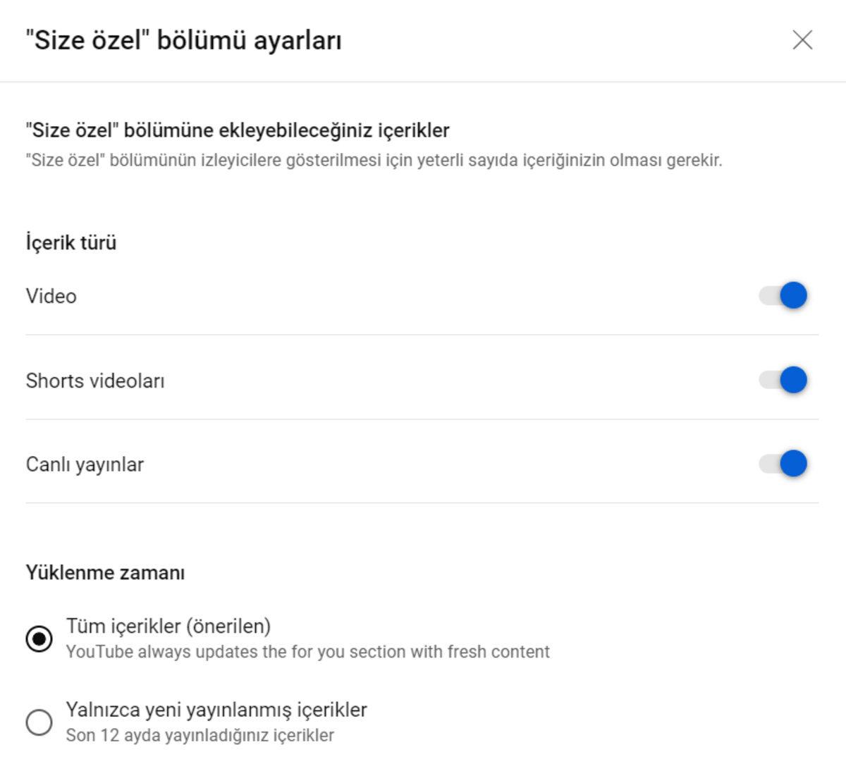 YouTube Kanallarına 
