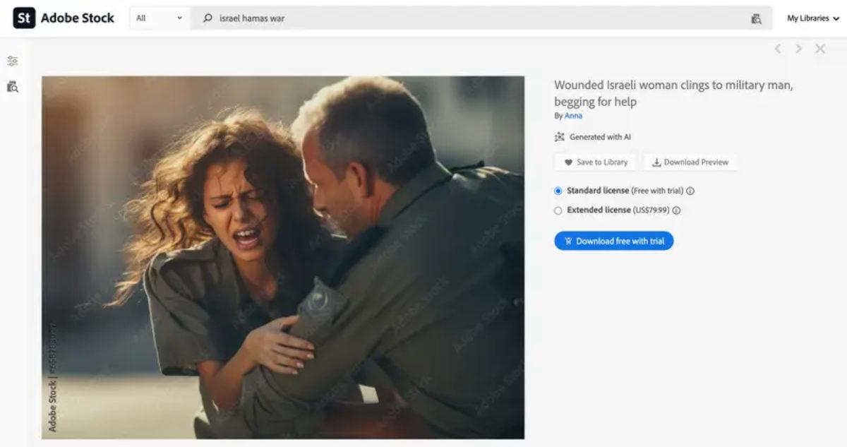 Adobe’nin Sattığı Sahte İsrail-Filistin Savaşı Görselleri İnterneti Karıştırdı: Yapay Zekâ ile Üretilen Görüntüler Gerçek Sanılıp Paylaşılıyor!
