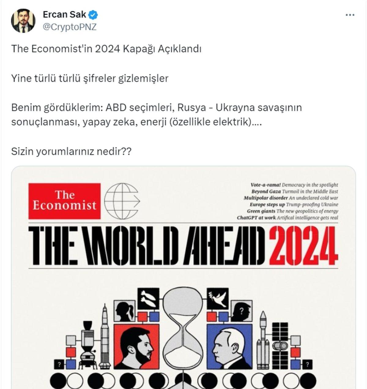 The Economist’in 2024 Kapağı, Bu Sene de Sosyal Medyada Gündem Oldu: İşte Komplo Teorilerine Malzeme Olan Kapak Hakkındaki Paylaşımlar