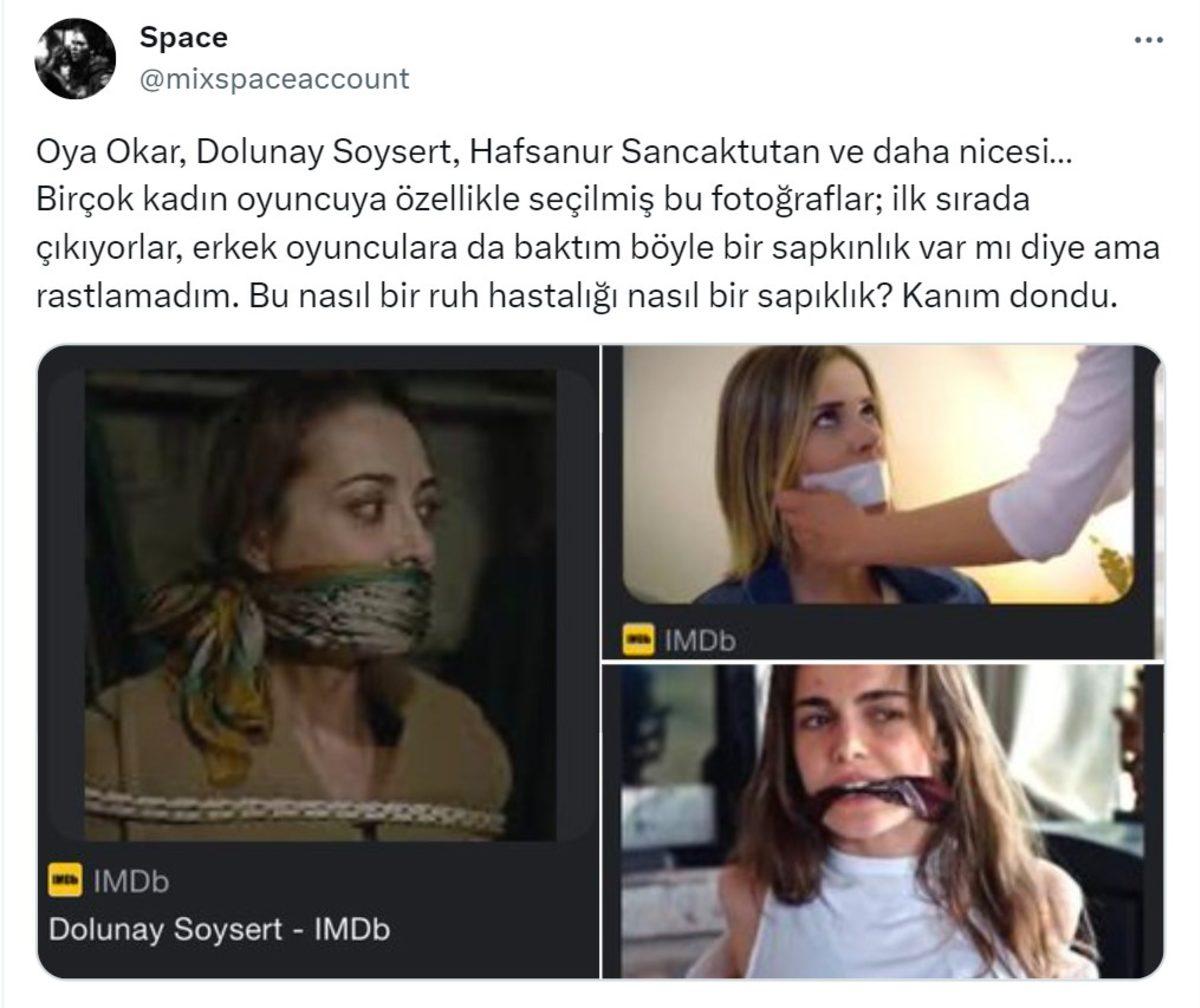 Türk Kadın Oyuncuların IMDb Fotoğraflarına Sosyal Medyadan Tepki Yağdı: Şiddet İçerikli Sahneler Profil Fotoğrafı Yapılmış!