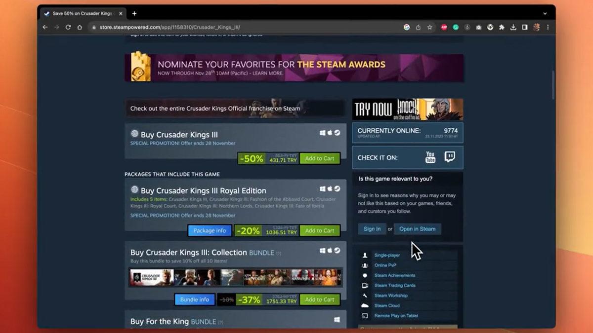 Steam’deki Oyun Fiyatlarını TL Olarak Gösteren Eklenti Geliştirildi