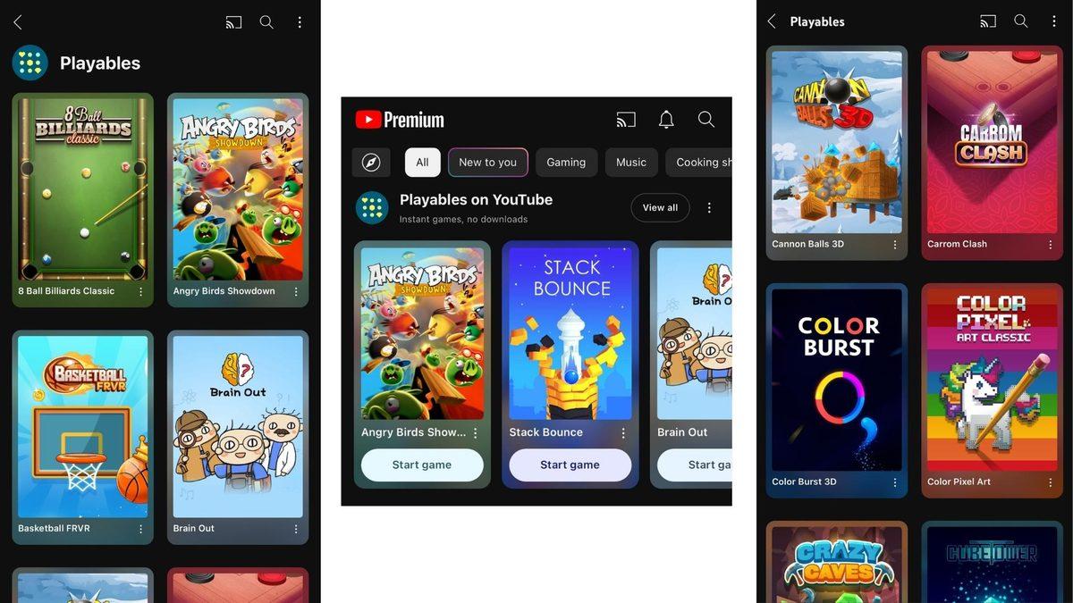 YouTube, Premium Kullanıcılarına Platform İçi Oyun Hizmeti Sunan 