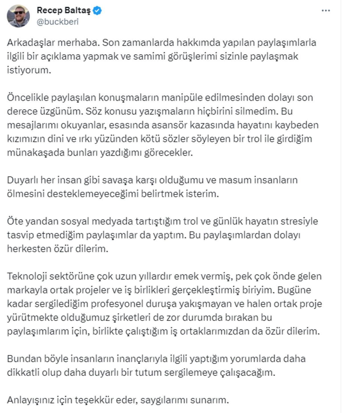Technopat, Kurucularından Recep Baltaş ile Yollarını Ayırdığını Duyurdu: İşte Yaşananlar