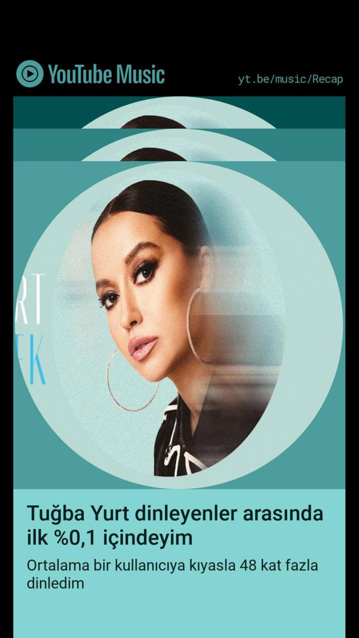 YouTube Music, En Çok Dinlediğiniz Şarkı ve Şarkıcıları Gösteren 