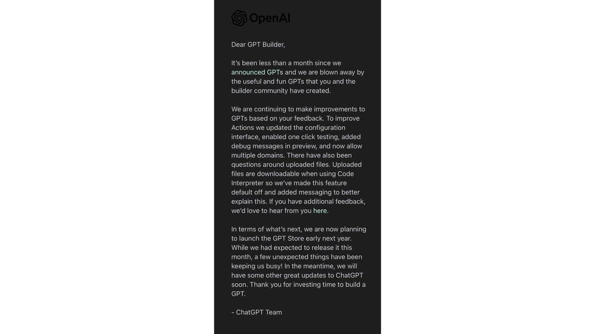 OpenAI, ChatGPT İçin Duyurduğu ve Bu Ay Açılması Beklenen 