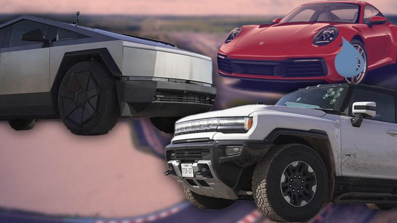 Porsche 911’le Âdeta Dalga Geçen Tesla Cybertruck, Şimdi de Kendi Kalıbındaki Hummer EV ile Karşı Karşıya Geldi