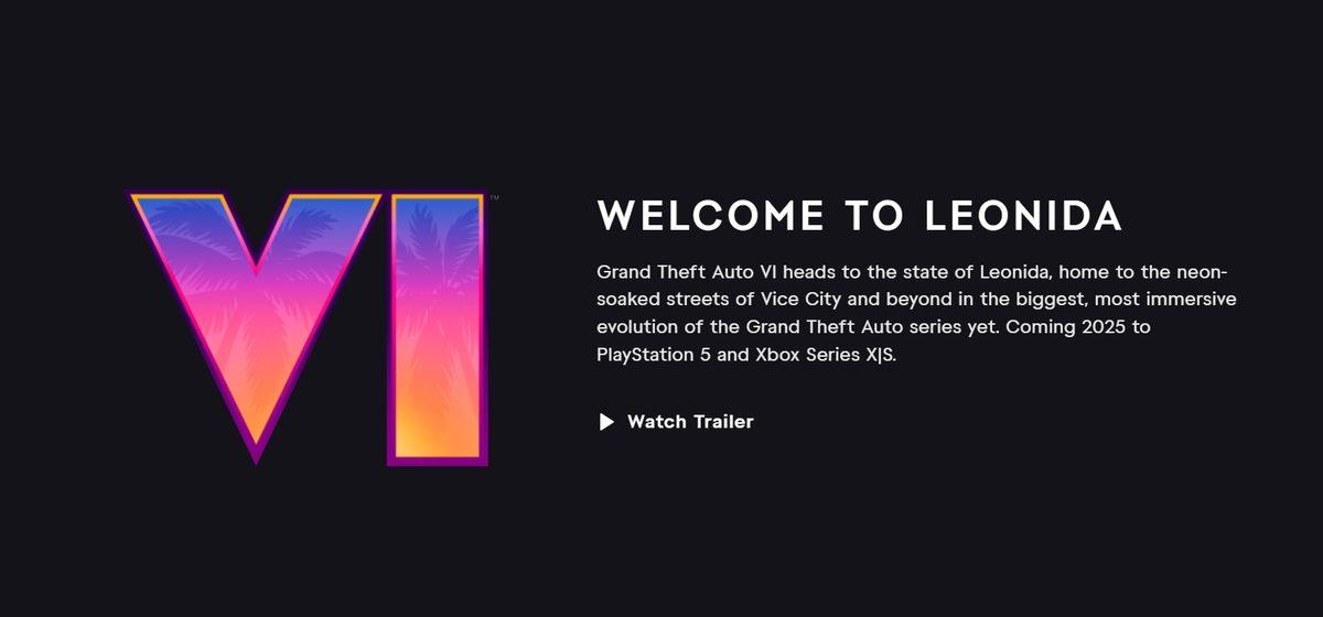 GTA 6’nın Resmî İnternet Sayfası da Açıldı: 