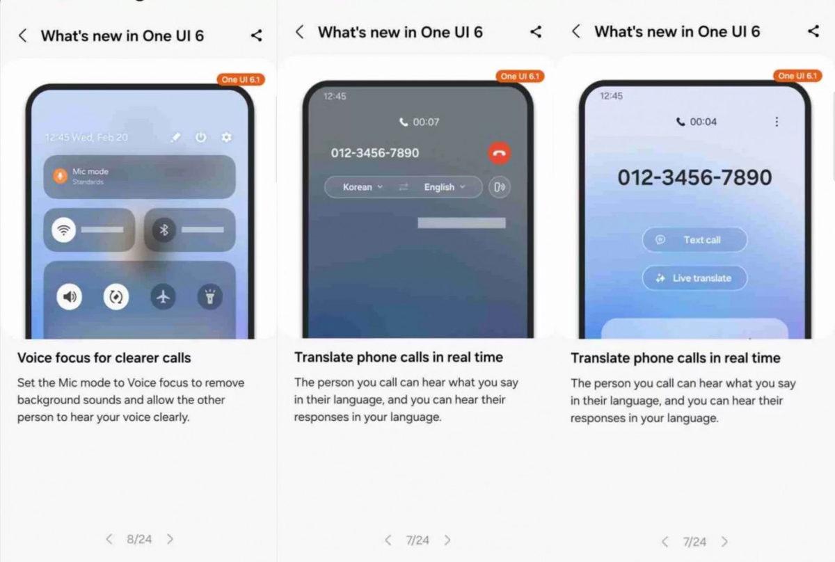 One UI 6.1 ile Gelecek Yapay Zekâ Destekli Özellikler Ortaya Çıktı: Gerçek Zamanlı Çeviri, Arka Plan Genişletme ve Dahası!