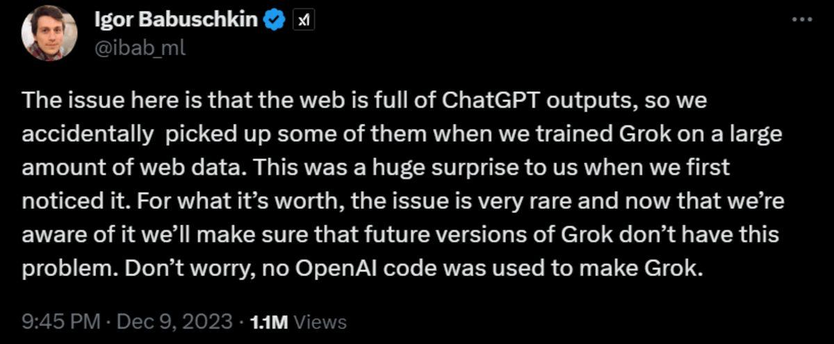Elon Musk’ın Yeni Yapay Zekâ Modelinin OpenAI’dan Çalıntı Olduğu İddiası Yalanlandı