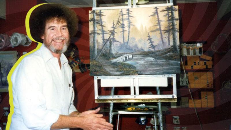 Belki Orada Bir Ağaç Vardır: Yaptığı Resimlerle Büyülenmiş Gibi TV’ye Bakmamızı Sağlayan Bob Ross Hakkında 7 Enteresan Bilgi