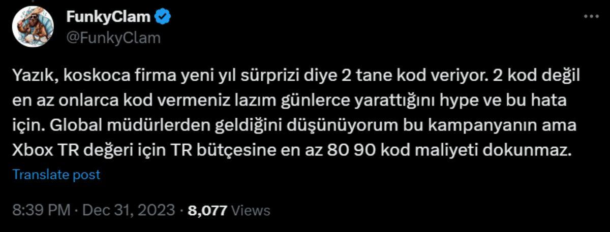 Xbox Türkiye, Kaş Yapayım Derken Göz Çıkardı: Günlerce Reklamı Yapılan Yılbaşı Kampanyası İçin Verilen Kod Çalışmadı
