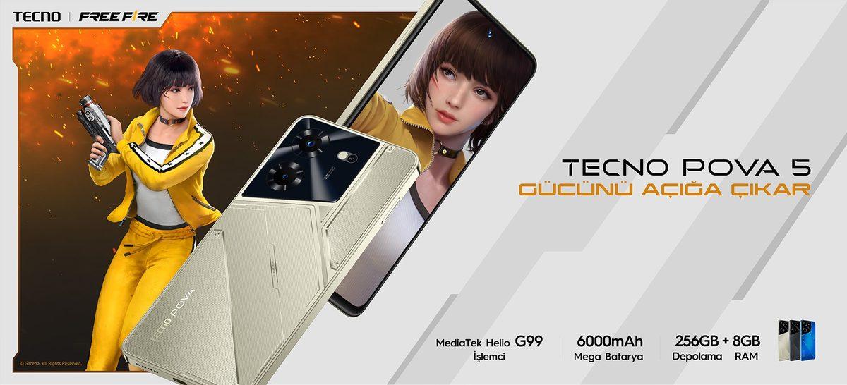 TECNO, Oyun Odaklı Fiyat/Performans Telefonları POVA 5 Serisini Türkiye’de Satışa Sundu
