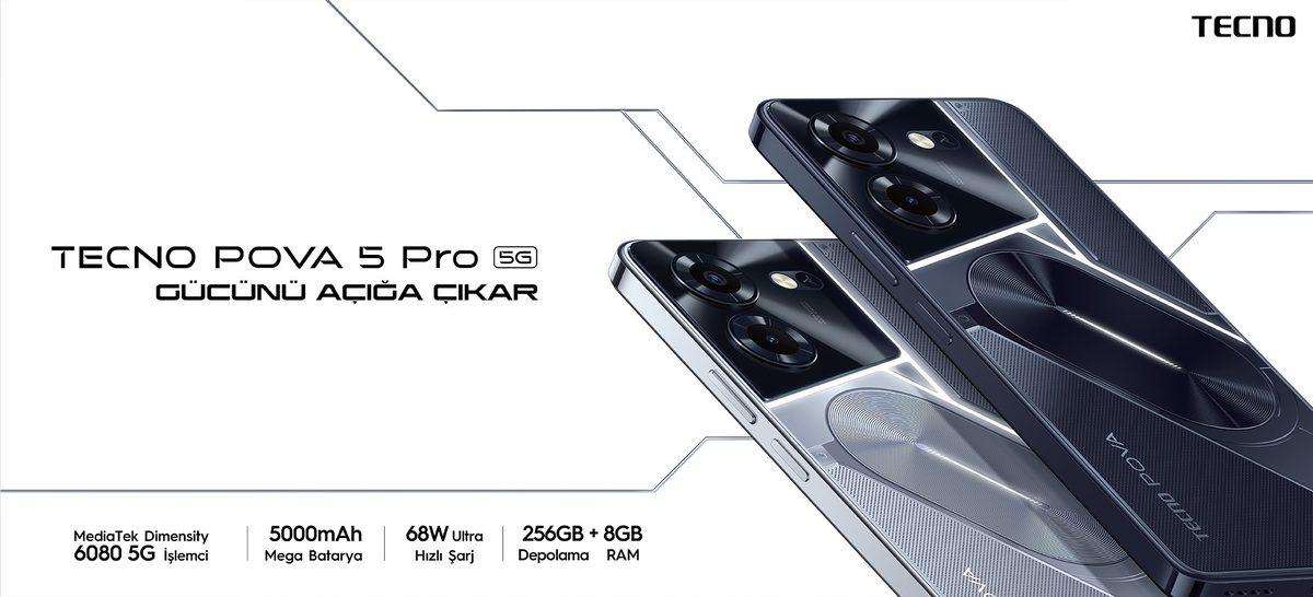 TECNO, Oyun Odaklı Fiyat/Performans Telefonları POVA 5 Serisini Türkiye’de Satışa Sundu