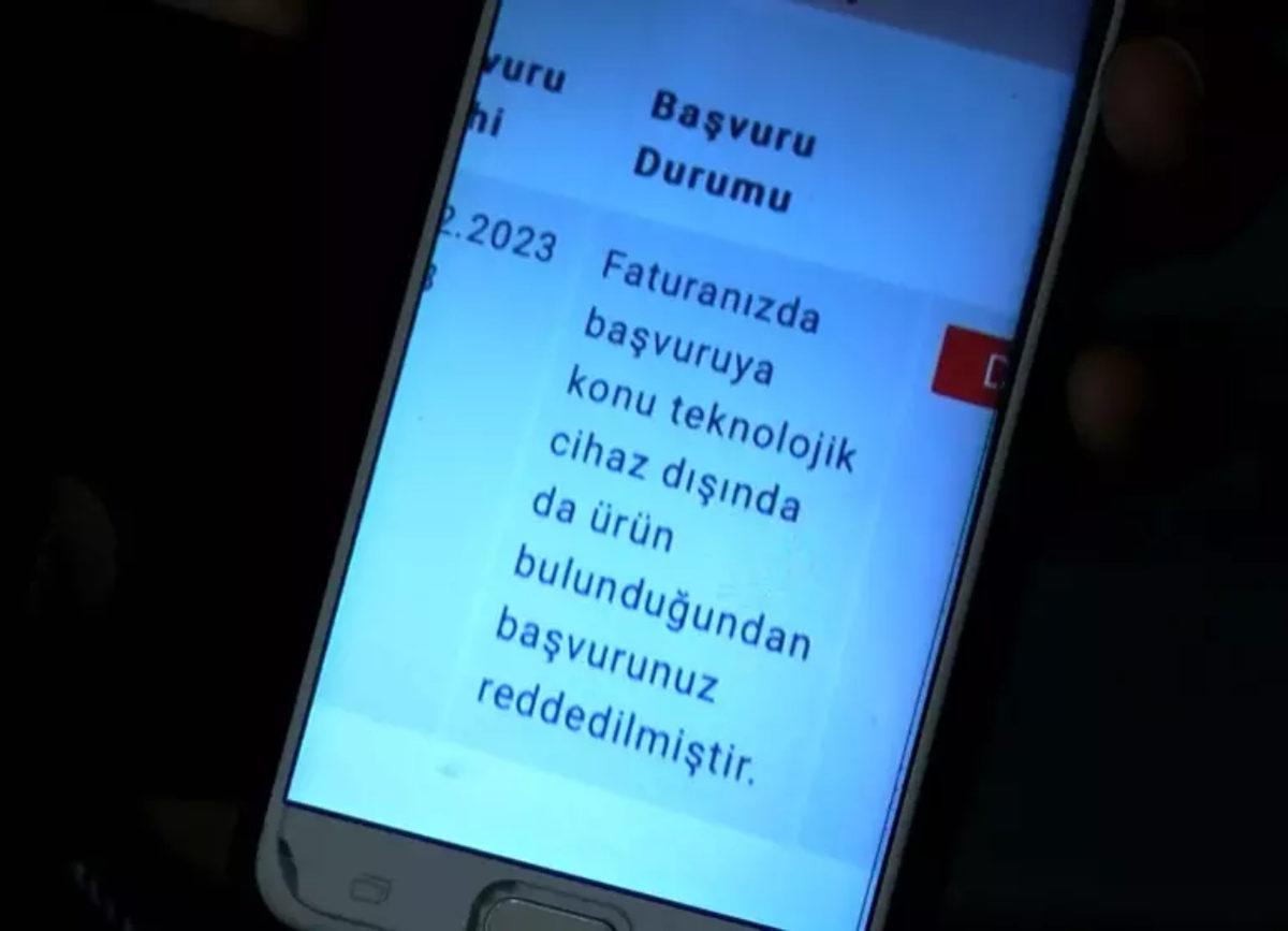 Vergisiz Telefon ve Bilgisayar Uygulamasında Mağduriyetler Yaşanıyor: Faturada 25 Kuruşluk Poşet Var Diye Başvuru Reddedildi...