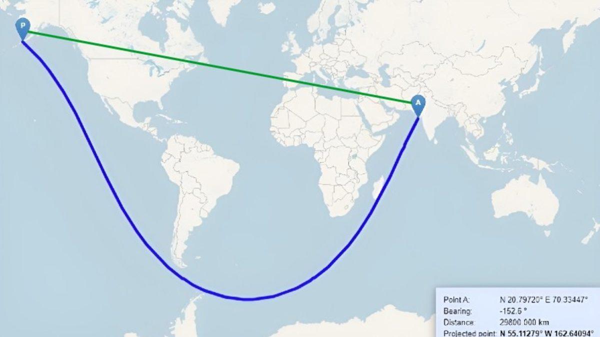 Hindistan’dan Dümdüz İlerleyerek Hiçbir Kara Parçasına Değmeden Amerika’ya Ulaşmak Mümkün! İyi de Nasıl?
