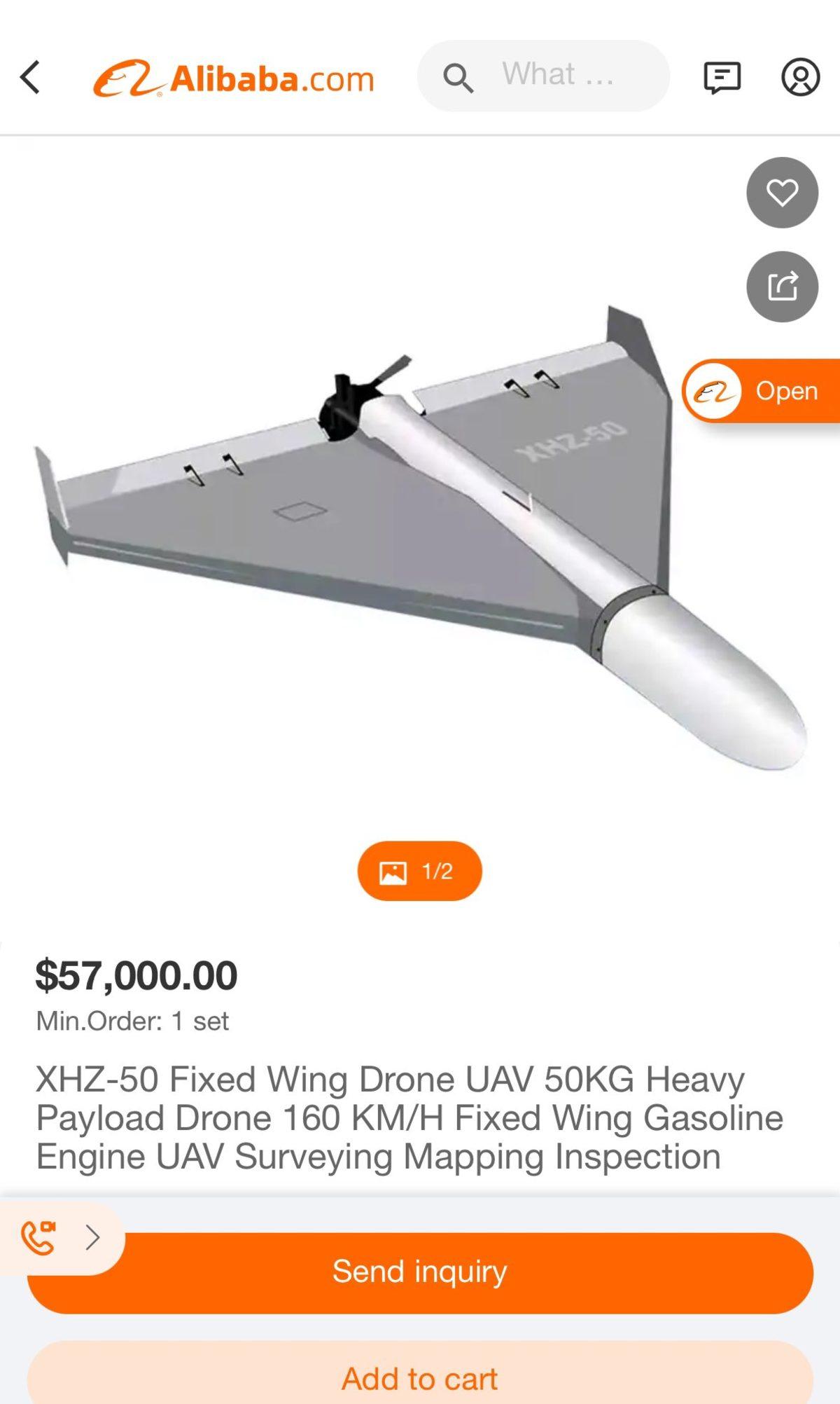 E-ticaret Sitesi AliBaba’da Kamikaze Drone Satıldığı Ortaya Çıktı