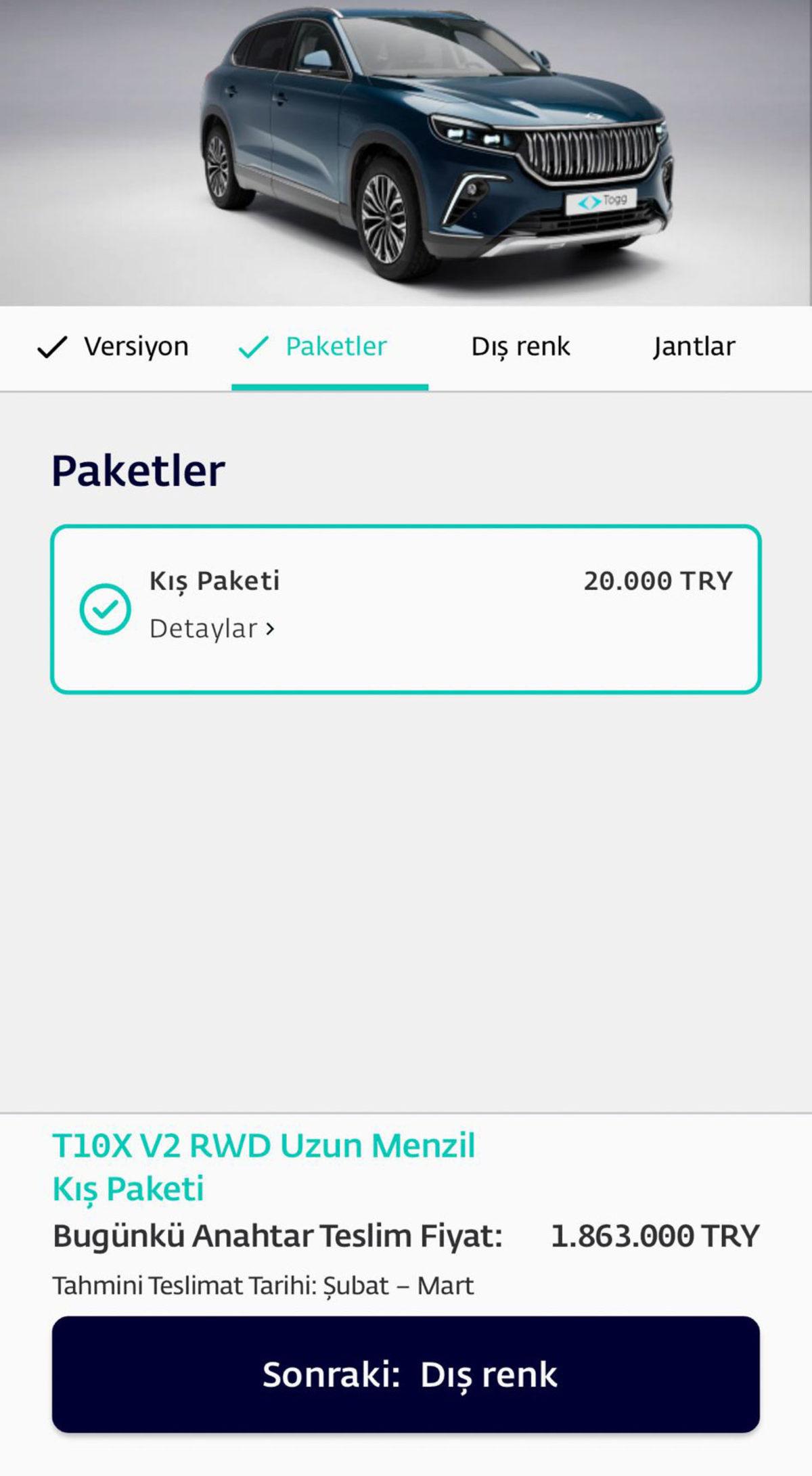 Togg T10X Siparişleri Başladı: Trumore Üzerinden Sipariş Verebilirsiniz
